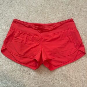 Women’s Lululemon Lined Running Speed Shorts size 10